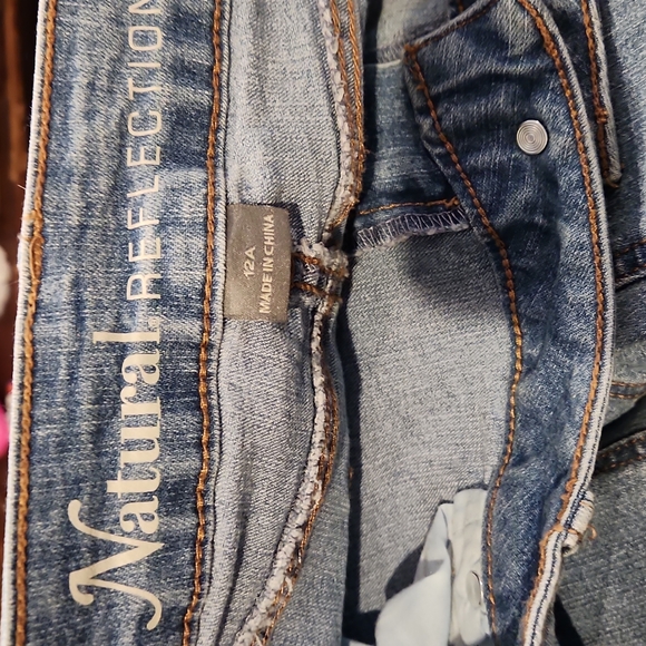 Natural Reflections Stretchy Denim Jeans  sz 12A W-496 - Picture 4 of 8